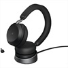 JABRA Evolve2 75 Wireless Stereo Headset MS USB-C Link 380c with Charging Stand Black (27599-999-889) (JAB27599-999-889)