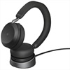 JABRA Evolve2 75 Wireless Stereo Headset MS USB-C Link 380c with Charging Stand Black (27599-999-889) (JAB27599-999-889)