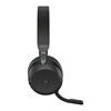 JABRA Evolve2 75 Wireless Stereo Headset MS USB-C Link 380c with Charging Stand Black (27599-999-889) (JAB27599-999-889)