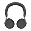 JABRA Evolve2 75 Wireless Stereo Headset MS USB-A Link 380a Black (27599-999-999) (JAB27599-999-999)