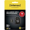 INTENSO microSDHC Card 16GB Class 10 UHS-I Professional with Adapter (3433470) (INTE3433470)