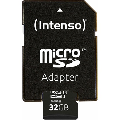 Εικόνα της INTENSO microSDHC Card 32GB Class 10 UHS-I Professional with Adapter (3433480) (INTE3433480)