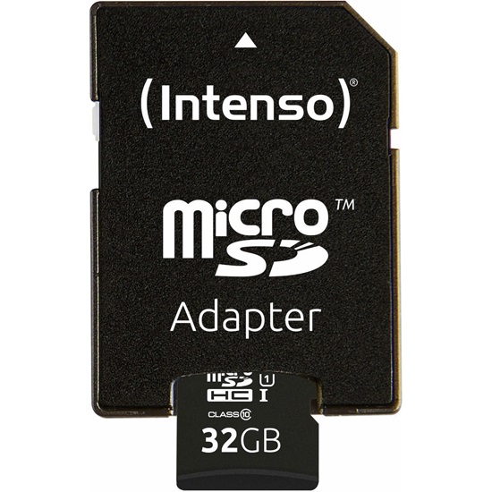INTENSO microSDHC Card 32GB Class 10 UHS-I Professional with Adapter (3433480) (INTE3433480)