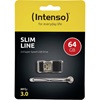 INTENSO Slim Line 64GB USB 3.0 Flash Drive Black (3532490) (INTE3532490)
