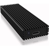 ICY BOX External Enclosure for M.2 NVMe SSD USB 3.1 Gen 2 Type-C 2230 to 2280 Aluminium Black (IB-1816M-C31) (RSCIB-1816M-C31)