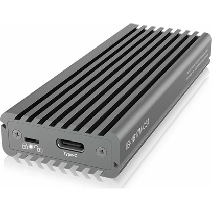 Εικόνα της ICY BOX External Enclosure for M.2 NVMe SSD USB 3.1 Gen 2 Type-C with Write Protection Aluminium Grey (IB-1817M-C31) (RSCIB-1817M-C31)