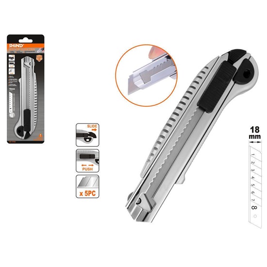 Shind Φαλτσετα Αλουμινιου 18mm (SHI-37551) (SHI37551)-SHI37551
