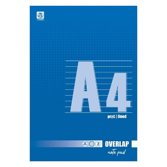 Typotrust Μπλοκ περφορέ Α4 ριγέ 50 φύλλων (62150) (TYP62150)-TYP62150