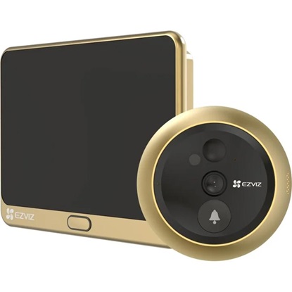 Ezviz Wireless Peephole Door Viewer DP2C Pro Gold (EZVCS-DP2C-R200-6Q6FW-GD)-EZVCS-DP2C-R200-6Q6FW-GD