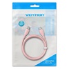 VENTION USB 2.0 C Male to C Male 5A Cable 1M Pink Flexible PVC Type (TRWPF) (VENTRWPF)-VENTRWPF