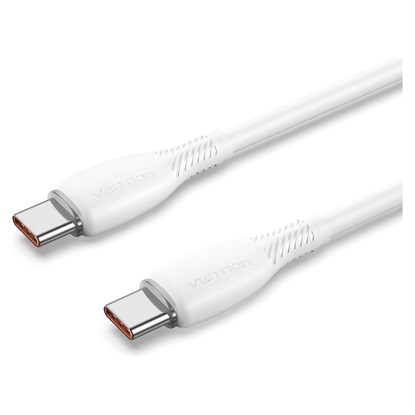 Εικόνα της VENTION USB 2.0 C Male to C Male 5A Cable 2M White Flexible PVC Type (TRWWH) (VENTRWWH)