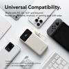 VENTION 10000mAh Power Bank (USB-C + USB-A) with Built-in Cable 22.5W Blue LED Display Type (XGYL0-39-TY) (VENXGYL0-39-TY)-VENXGYL0-39-TY