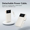 VENTION 10000mAh Power Bank (USB-C + USB-A) with Built-in Cable 22.5W Blue LED Display Type (XGYL0-39-TY) (VENXGYL0-39-TY)-VENXGYL0-39-TY