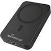 MediaRange Magnetic Wireless Power Bank 10,000mAh, N52 Magnets and LED Power Indicator, USB-C Power Delivery® enabled, Black (MRMA760)