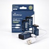 MEDIARANGE Rechargeable USB-C Li-Ion Batteries 9V E-Block 340mAh (2-Pack) (MRBAT167) (MRBAT167)