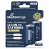 MEDIARANGE Rechargeable USB-C Li-Ion Batteries D Mono 1.5V 5400mAh (2-Pack) (MRBAT169) (MRBAT169)