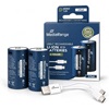 MEDIARANGE Rechargeable USB-C Li-Ion Batteries D Mono 1.5V 5400mAh (2-Pack) (MRBAT169) (MRBAT169)
