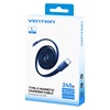 VENTION Flat USB 2.0 C Male to C Male 5A Magnetic Cable 1M Dark Blue Aluminum Alloy Type (TSBLF) (VENTSBLF)-VENTSBLF