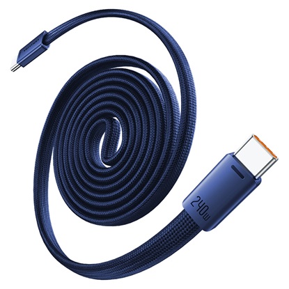 VENTION Flat USB 2.0 C Male to C Male 5A Magnetic Cable 1M Dark Blue Aluminum Alloy Type (TSBLF) (VENTSBLF)-VENTSBLF