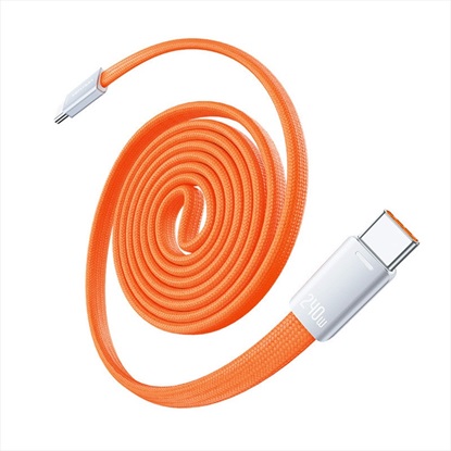Εικόνα της VENTION Flat USB 2.0 C Male to C Male 5A Magnetic Cable 1M Orange Aluminum Alloy Type (TSBOF) (VENTSBOF)