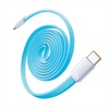 VENTION Flat USB 2.0 C Male to C Male 5A Magnetic Cable 1M Light Blue Aluminum Alloy Type (TSBSF) (VENTSBSF)