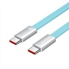 VENTION Flat USB 2.0 C Male to C Male 5A Magnetic Cable 1M Light Blue Aluminum Alloy Type (TSBSF) (VENTSBSF)